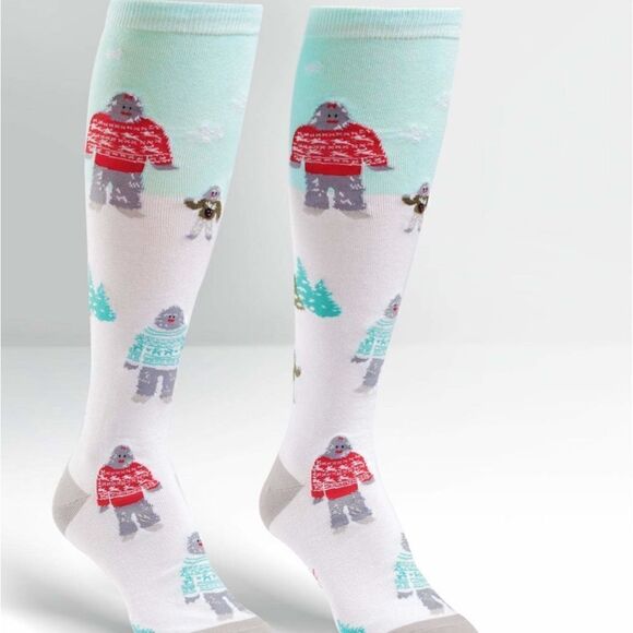 Sock It to Me - Yeti Family - Knee High Socks - Unisex - Picture 1 of 4